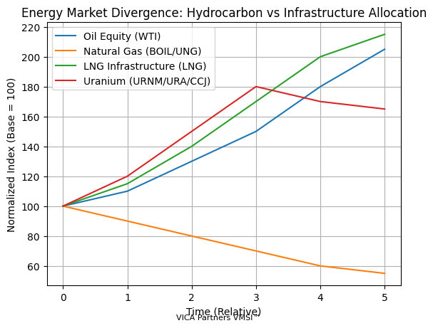 Energy markets diverging sharply